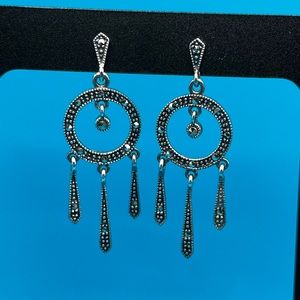 Marcasite Vintage Hanging Earrings